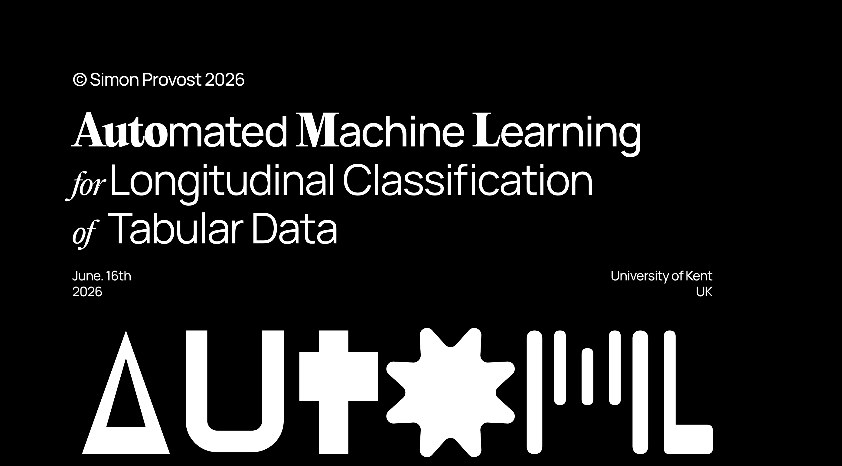 Automated Machine Learning for Longitudinal Classification of Tabular Data